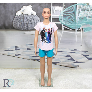 Детска пижама, памучна, къса - Замразени